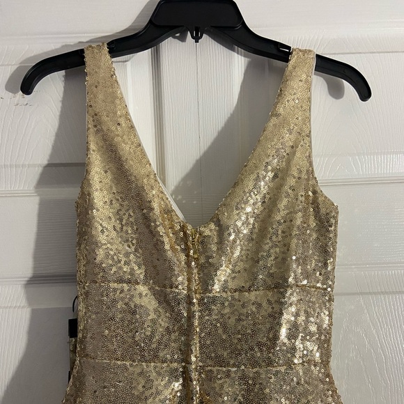 Mac Duggal Gold Sequin Ball Gown - Picture 7 of 7